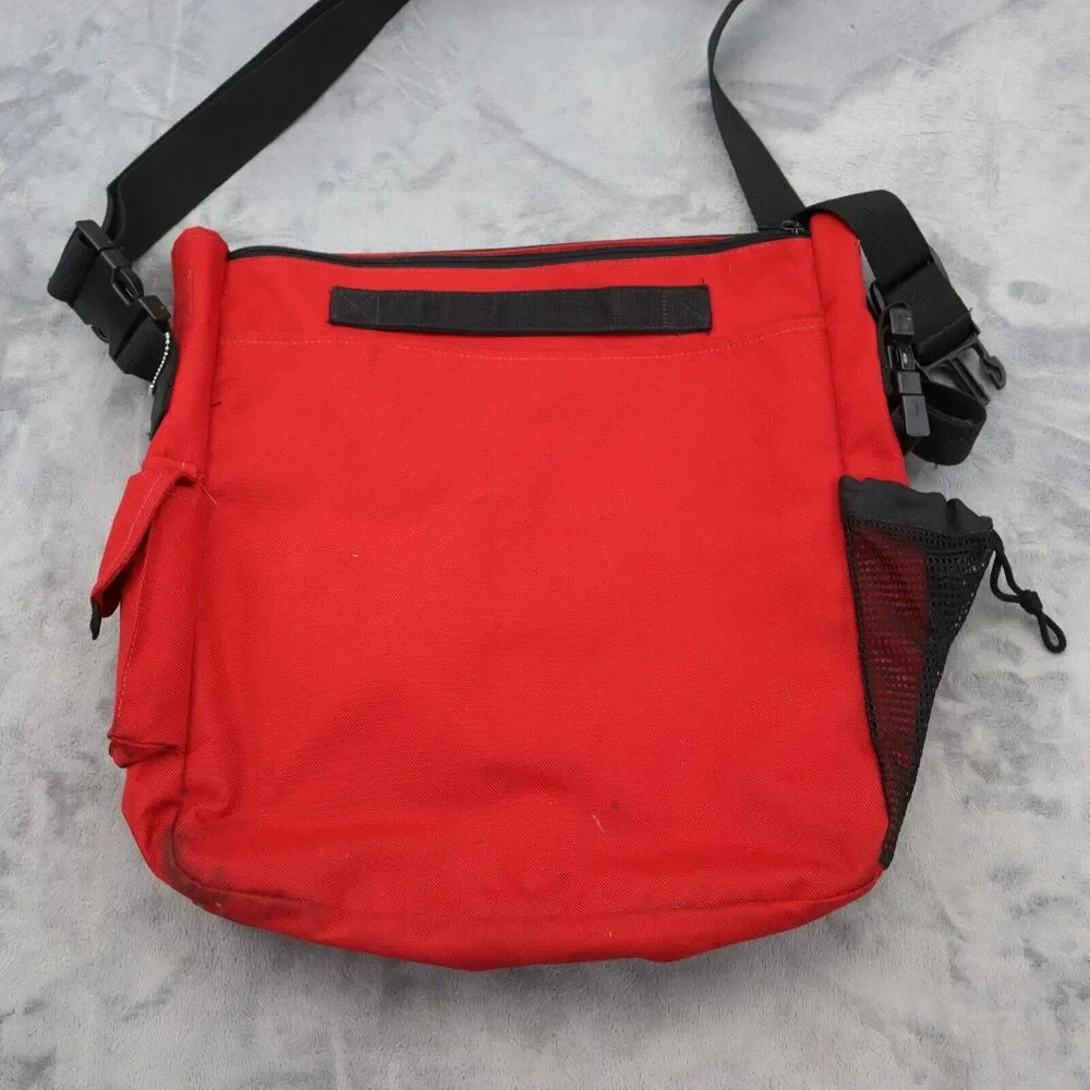 Skip Hop Bag Duo Delux Diaper Baby Unisex Gender Neutral Messenger Red Black